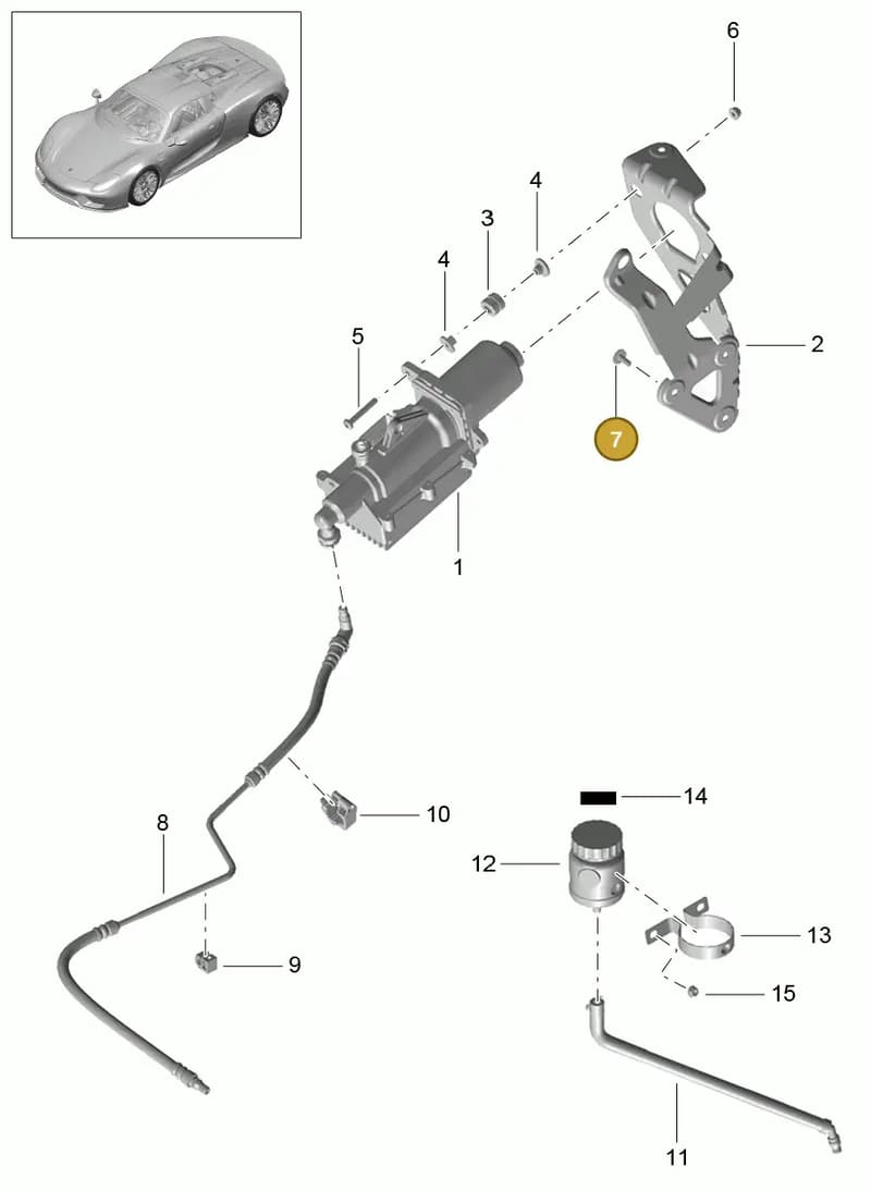 999073297A1 — Porsche 918 Spyder (2014-2015) diagram p43301020, position 7