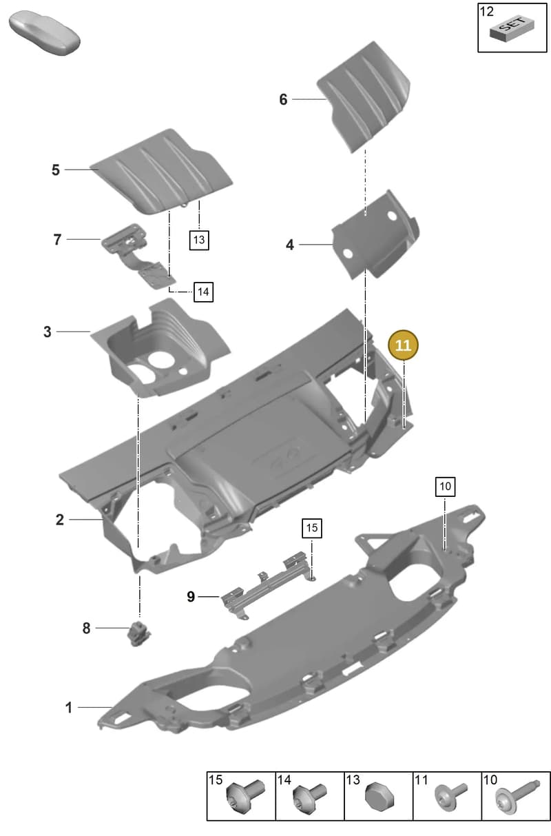 999073446A1 — Porsche 911 (2021-2022) diagram p59803100, position 11