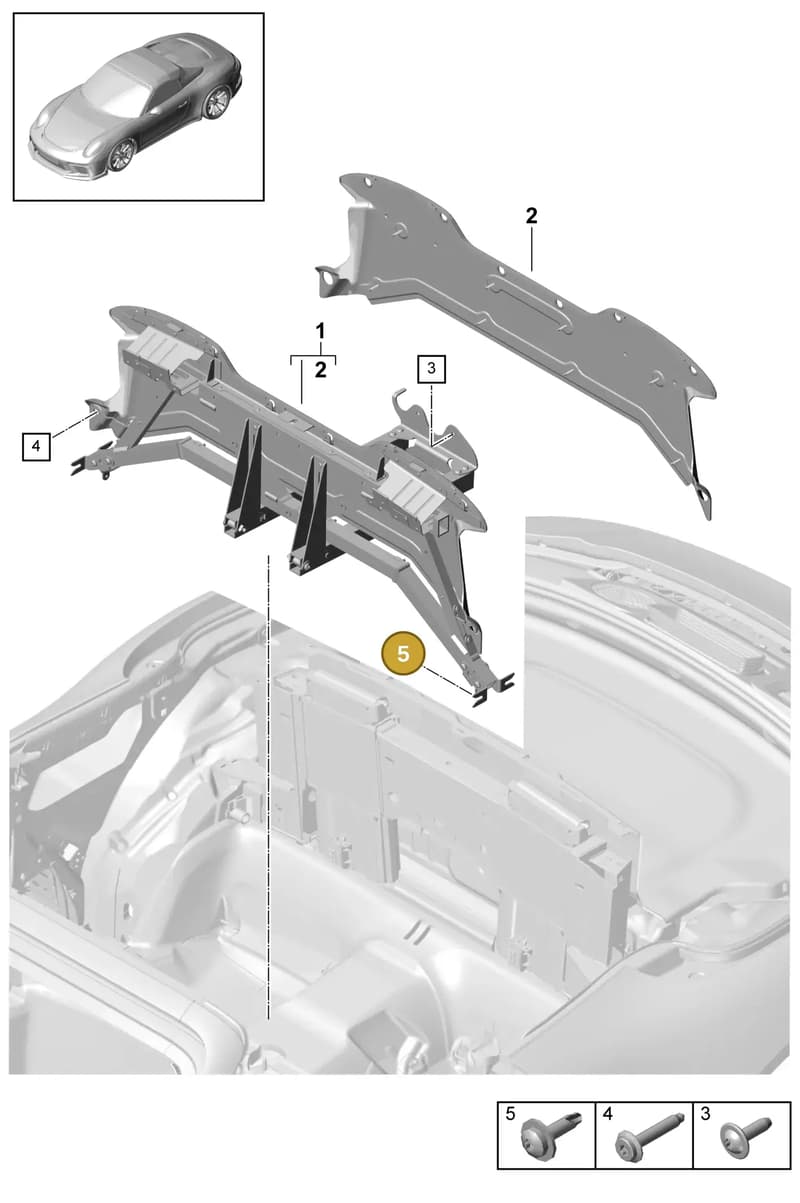 99907353401 — Porsche 911 (2013-2020) diagram p41811700, position 5