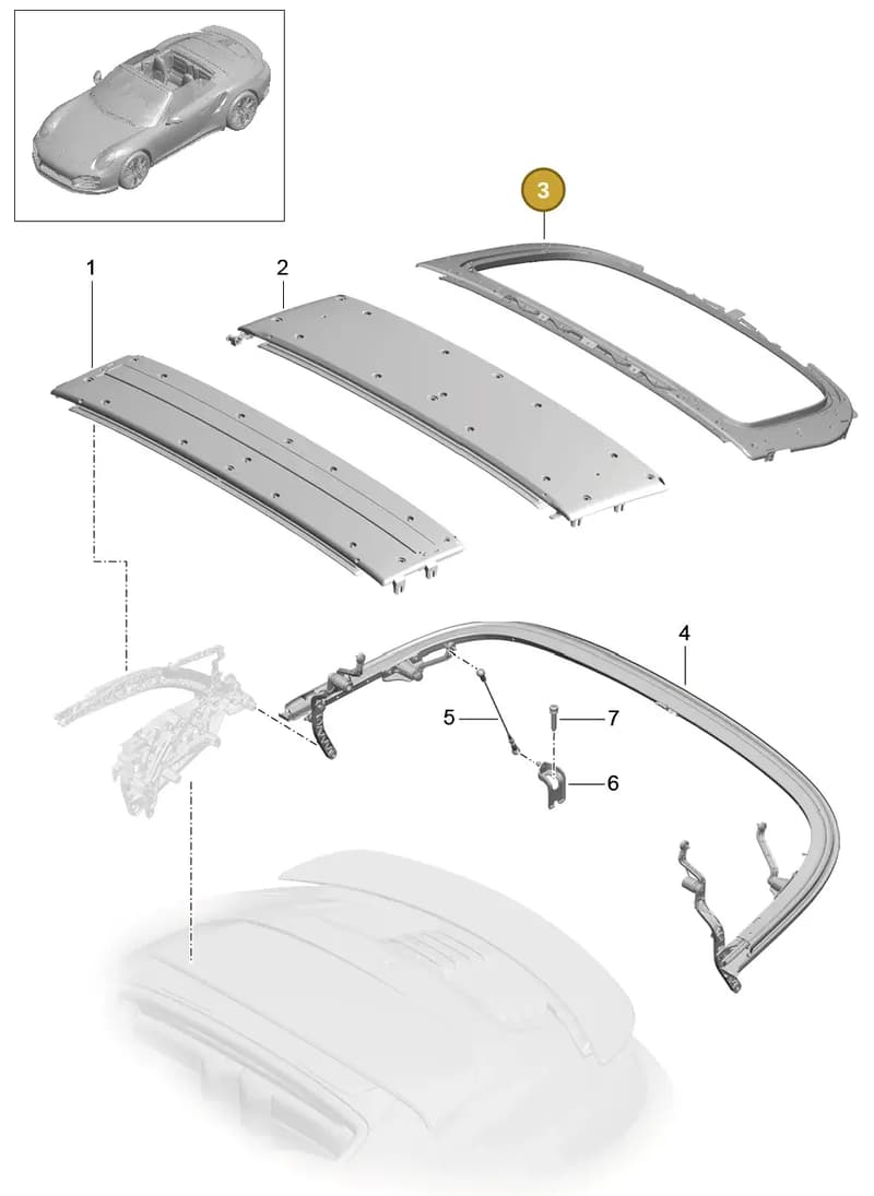 99907353401 — Porsche GT2 RS Clubsport (2013-2020) diagram p42811020, position 3
