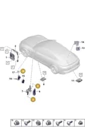 99907608140 Porsche Hexagon Plastic Collar Nut