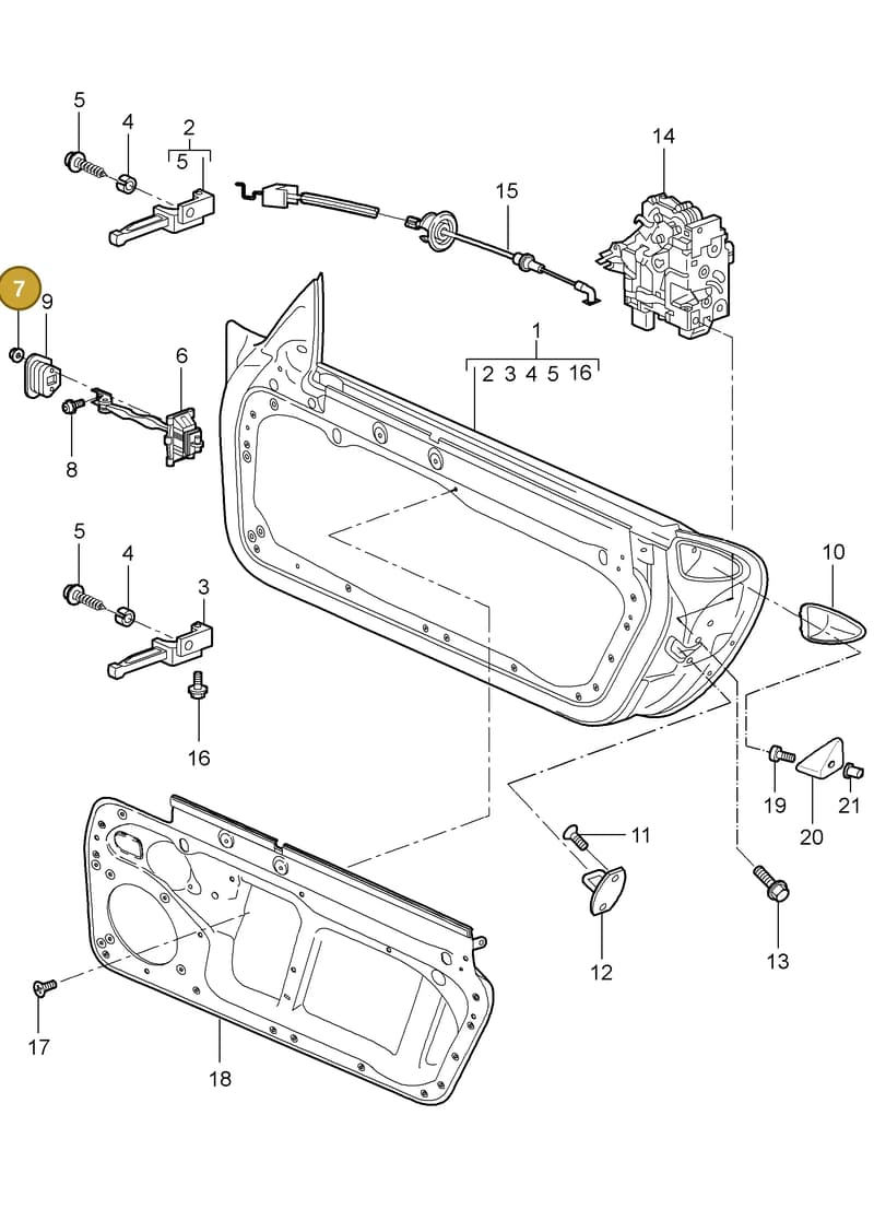 99908421203 — Porsche GT3 RS (2006-2011) diagram p29804000, position 7