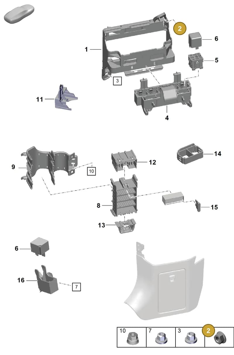 99908463801 — Porsche Cayman (2019-2022) diagram p55902000, position 2
