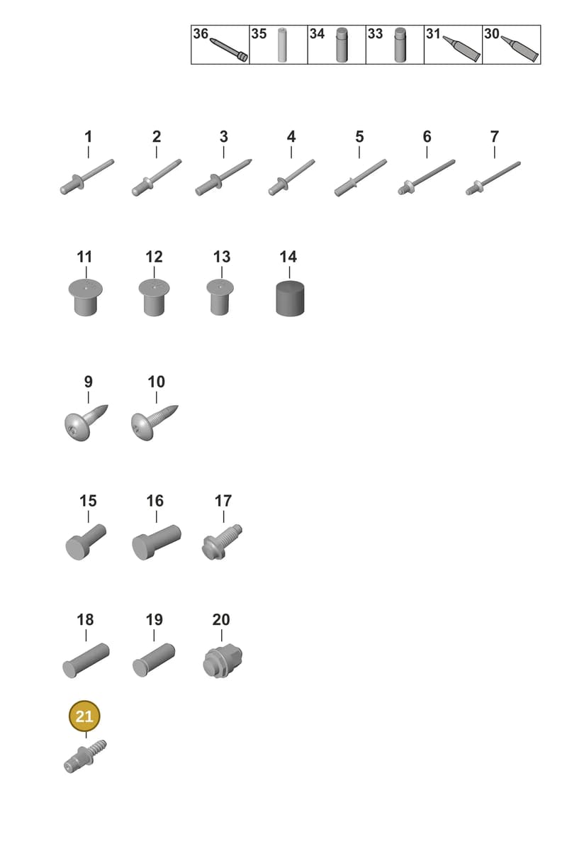 99919034201 — Porsche 911 (2024-2025) diagram p53801020, position 21