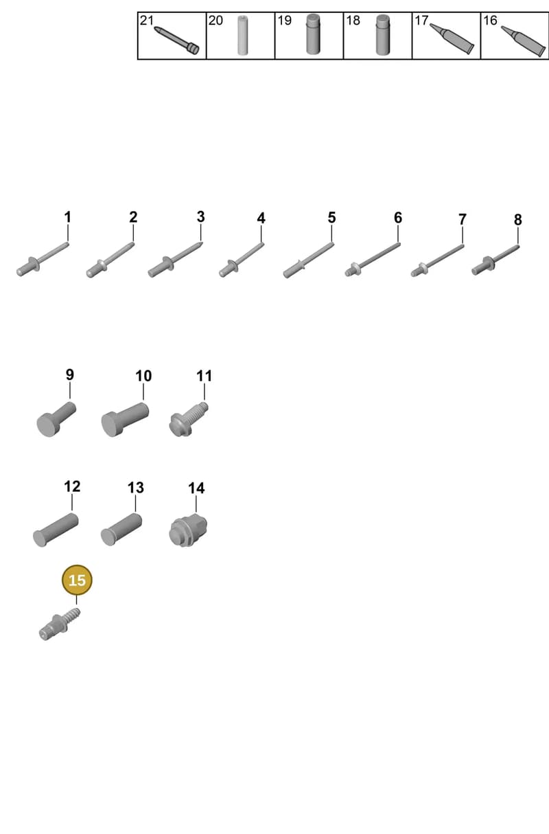 99919034201 — Porsche 911 (2020-2022) diagram p57801020, position 15