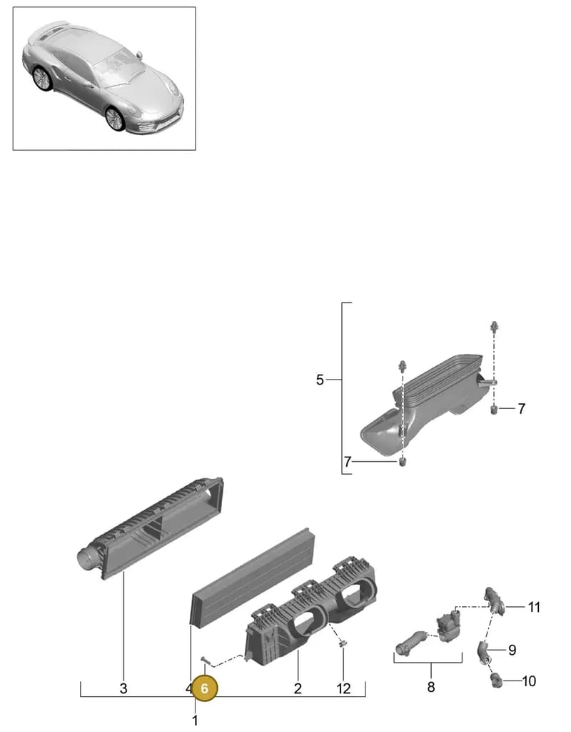 99923904040 — Porsche GT2 RS Clubsport (2013-2020) diagram p42106000, position 6