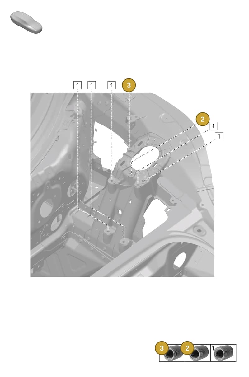 99950425100 — Porsche 911 (2018-2024) diagram p53806700, position 2+3
