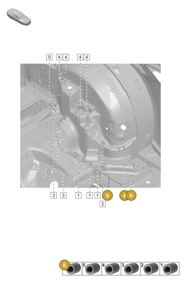 99950425100 — Porsche 911 (2018-2024) diagram p53806900, position 6