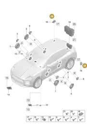 99950713801 Porsche Panel Nut