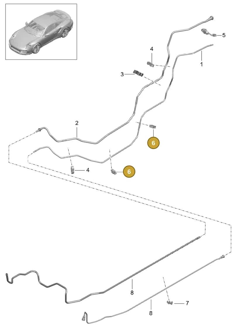 99950727040 — Porsche GT2 RS Clubsport (2013-2020) diagram p42201010, position 6