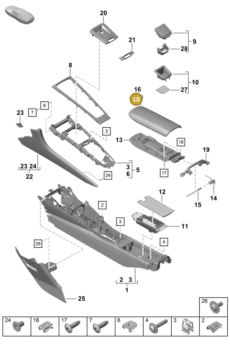 99950727402 — Porsche Boxster Spyder (2019-2020) diagram p55809200, position 18