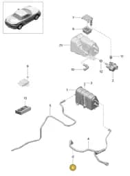 99950728040 Porsche Cable Holder