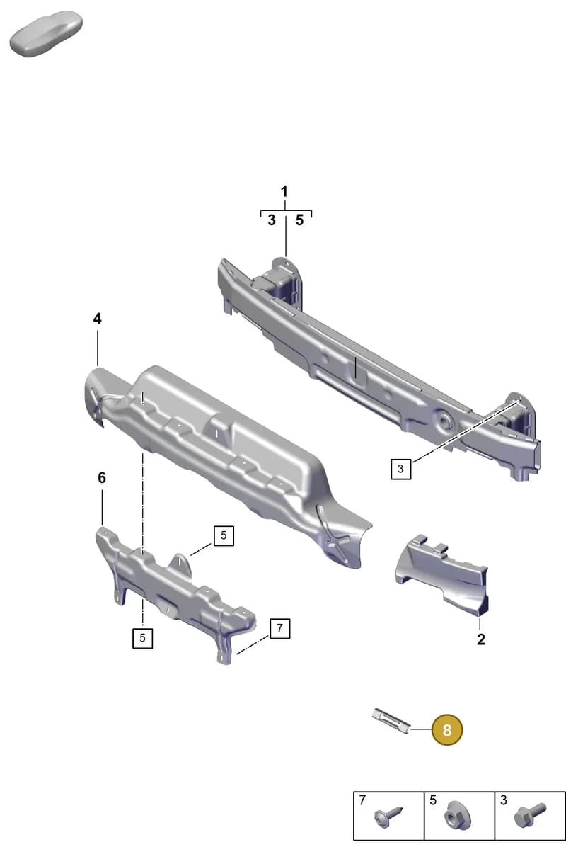 99950769600 — Porsche Boxster Spyder (2019-2020) diagram p55802300, position 8