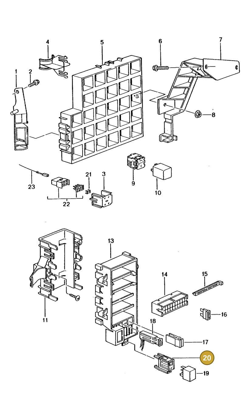 99950770201 — Porsche GT3 RS (1998-2005) diagram p22902000, position 20