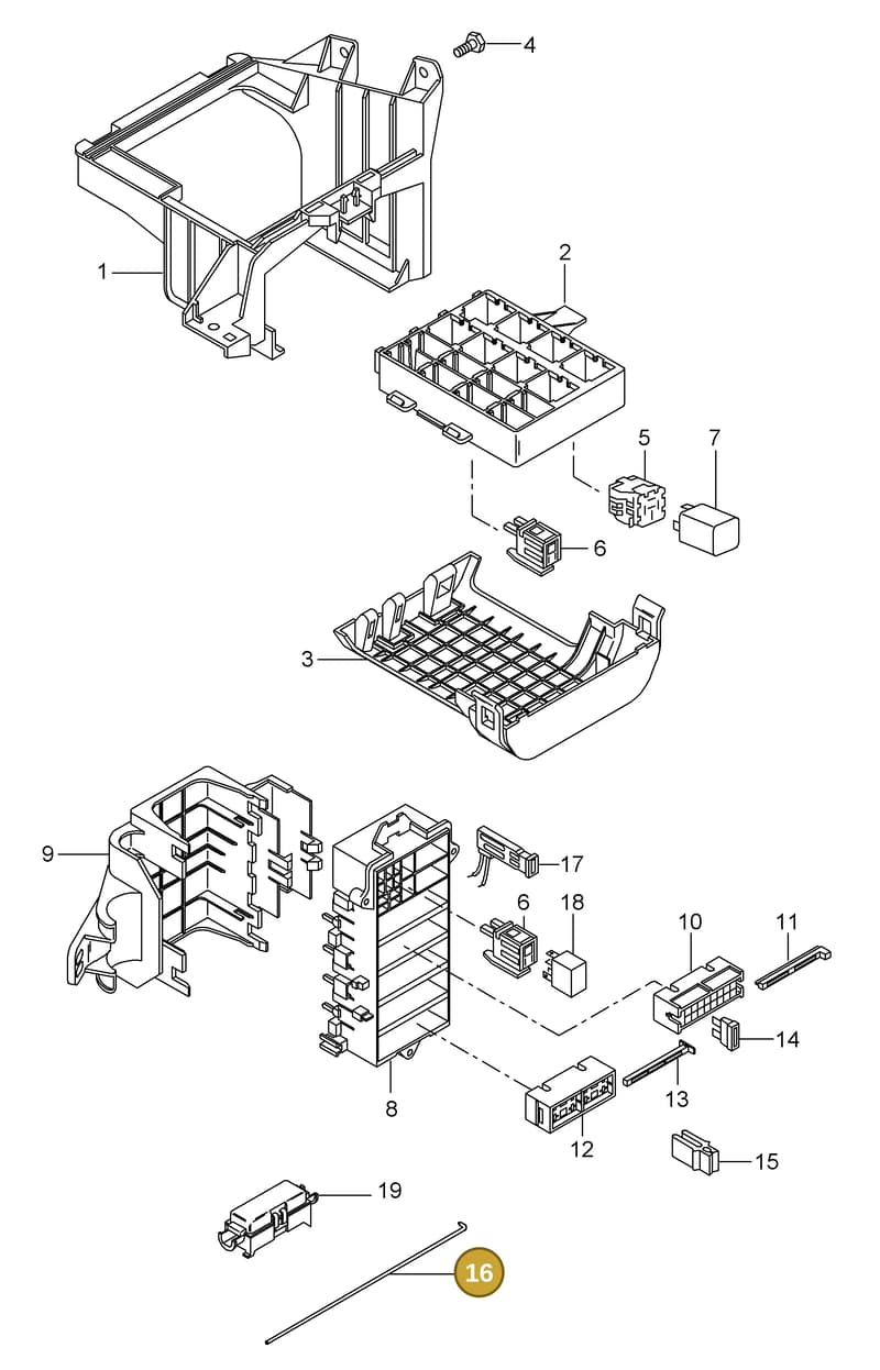 99950770201 — Porsche GT3 RS (2006-2011) diagram p29902000, position 16