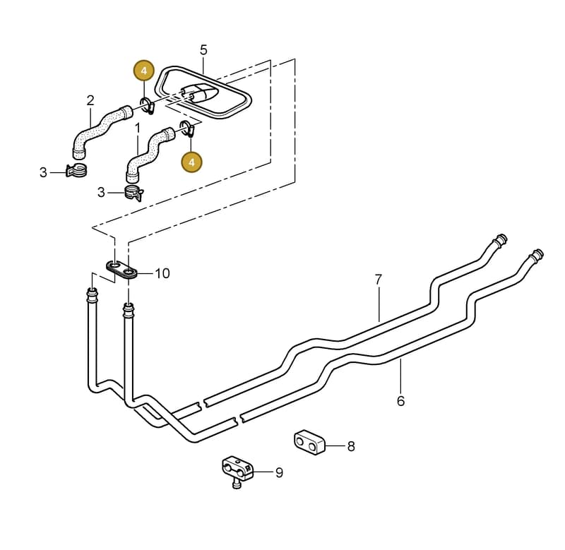 99951234601 — Porsche GT3 RS (2006-2011) diagram p29813000, position 4