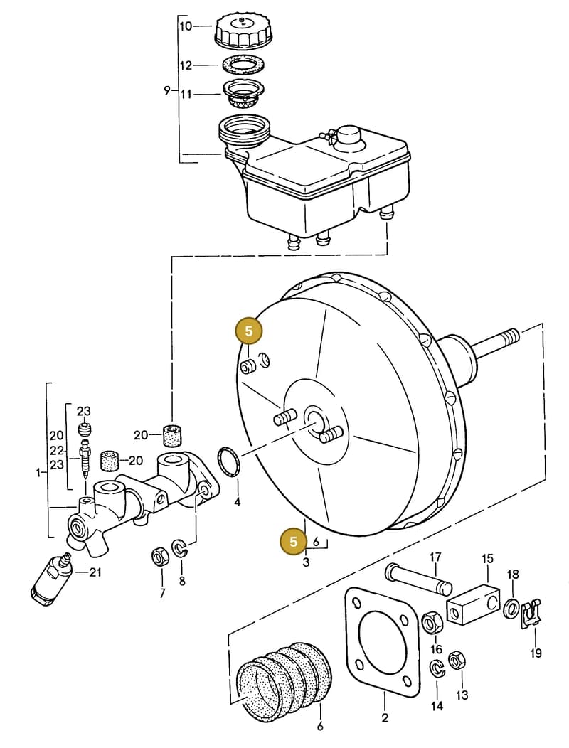99951245600 — Porsche GT Coupe (1986-1991) diagram p11604000, position 5