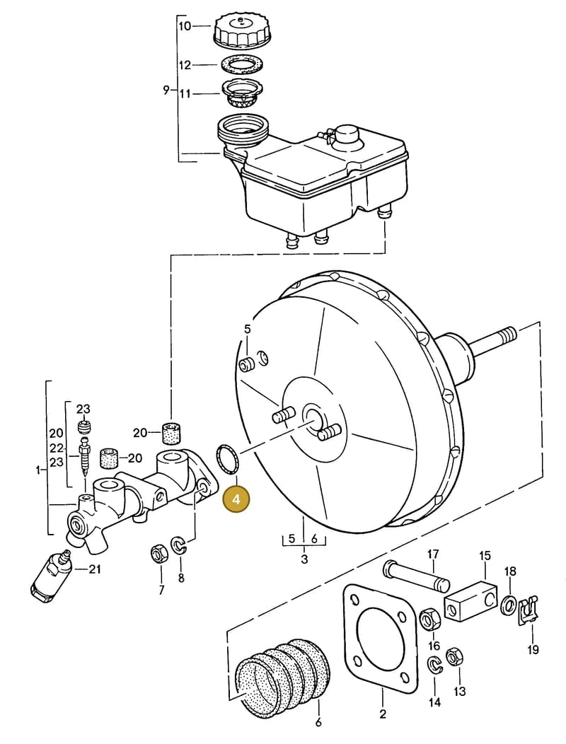 99951245700 — Porsche GT Coupe (1986-1991) diagram p11604000, position 4