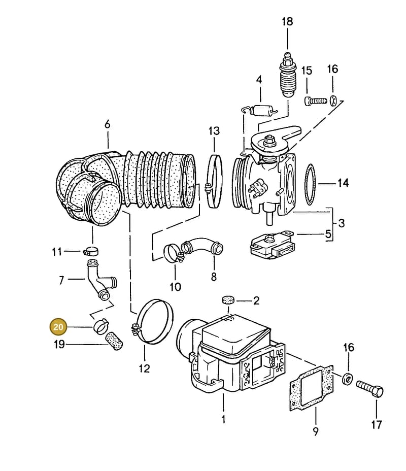 99951245700 — Porsche Coupe (1988-1991) diagram p14107000, position 20+26