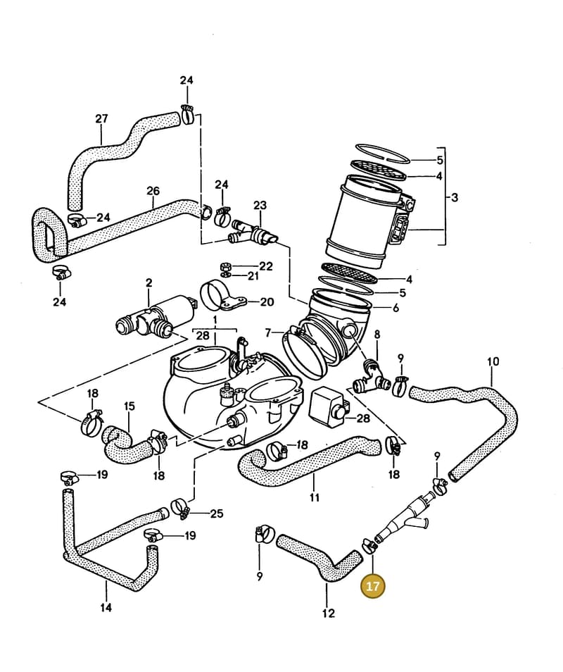 99951245700 — Porsche GTS Coupe (1991-1995) diagram p16107000, position 17
