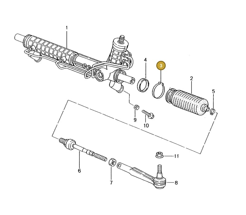 99951252700 — Porsche Boxster S (1996-2004) diagram p20403000, position 3