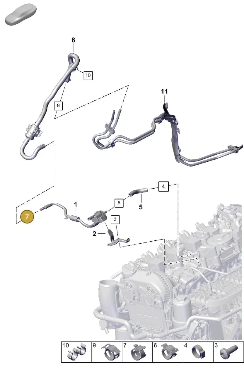 99951265009 — Porsche Cayenne Coupe (2023-2023) diagram p60107300, position 7