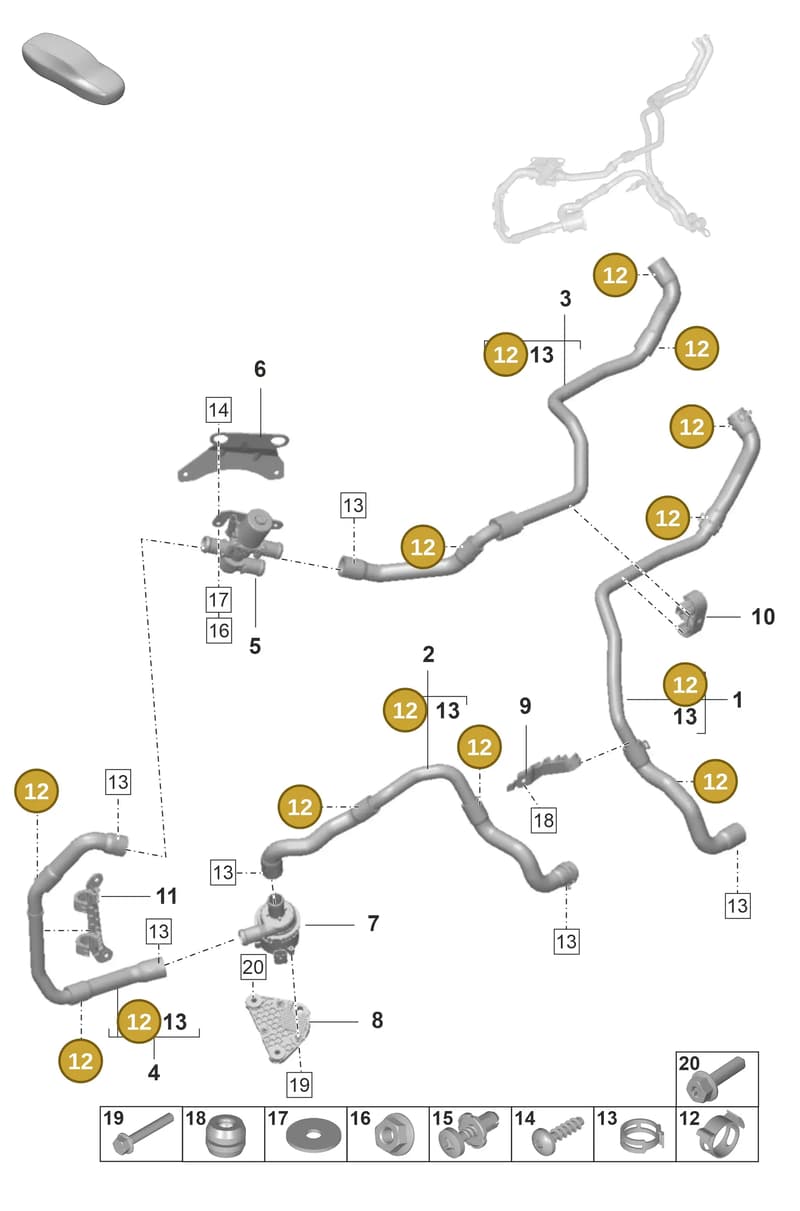 99951265609 — Porsche Panamera (2023-2025) diagram p58813100, position 12