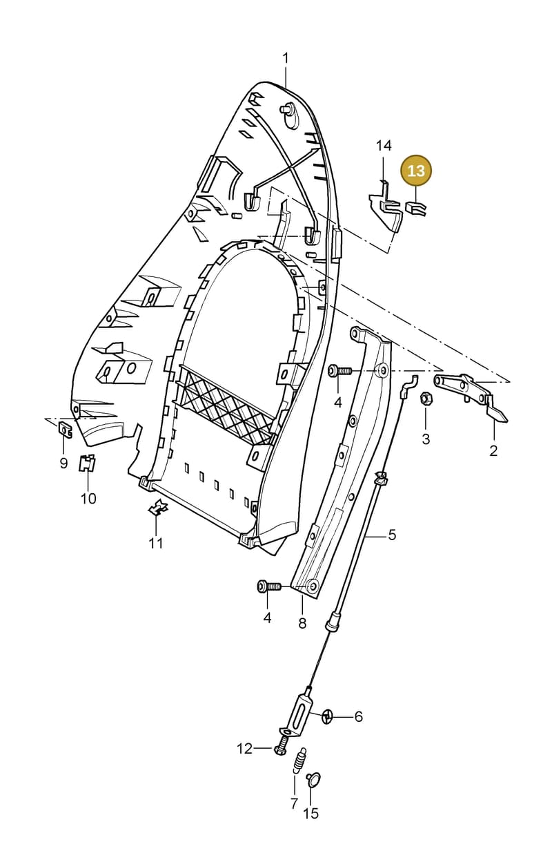 99951306340 — Porsche Carrera 4 Cabrio (1997-2005) diagram p21817010, position 13
