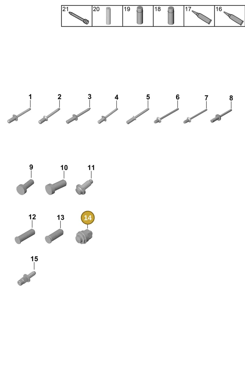 99951603201 — Porsche 911 (2020-2022) diagram p57801020, position 14