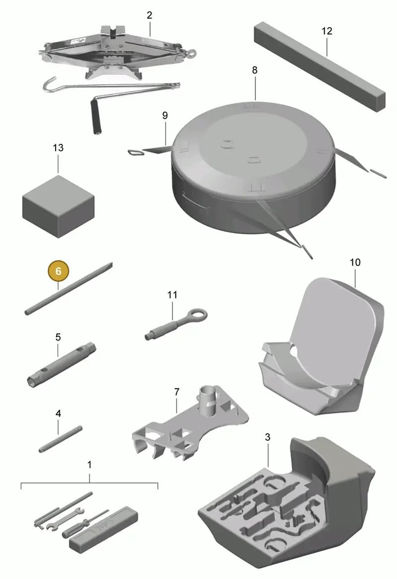 99957107030 — Porsche Boxster (2012-2016) diagram p39001000, position 6