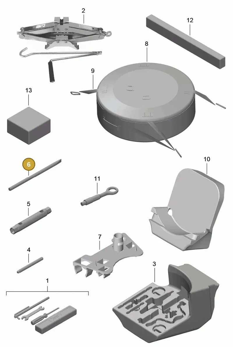 99957107030 — Porsche Cayman (2013-2016) diagram p40001000, position 6