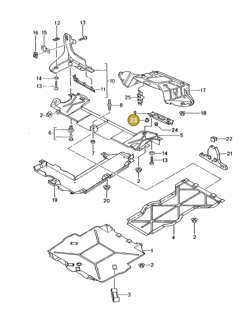 99959169901 — Porsche Boxster S (1996-2004) diagram p20801070, position 23