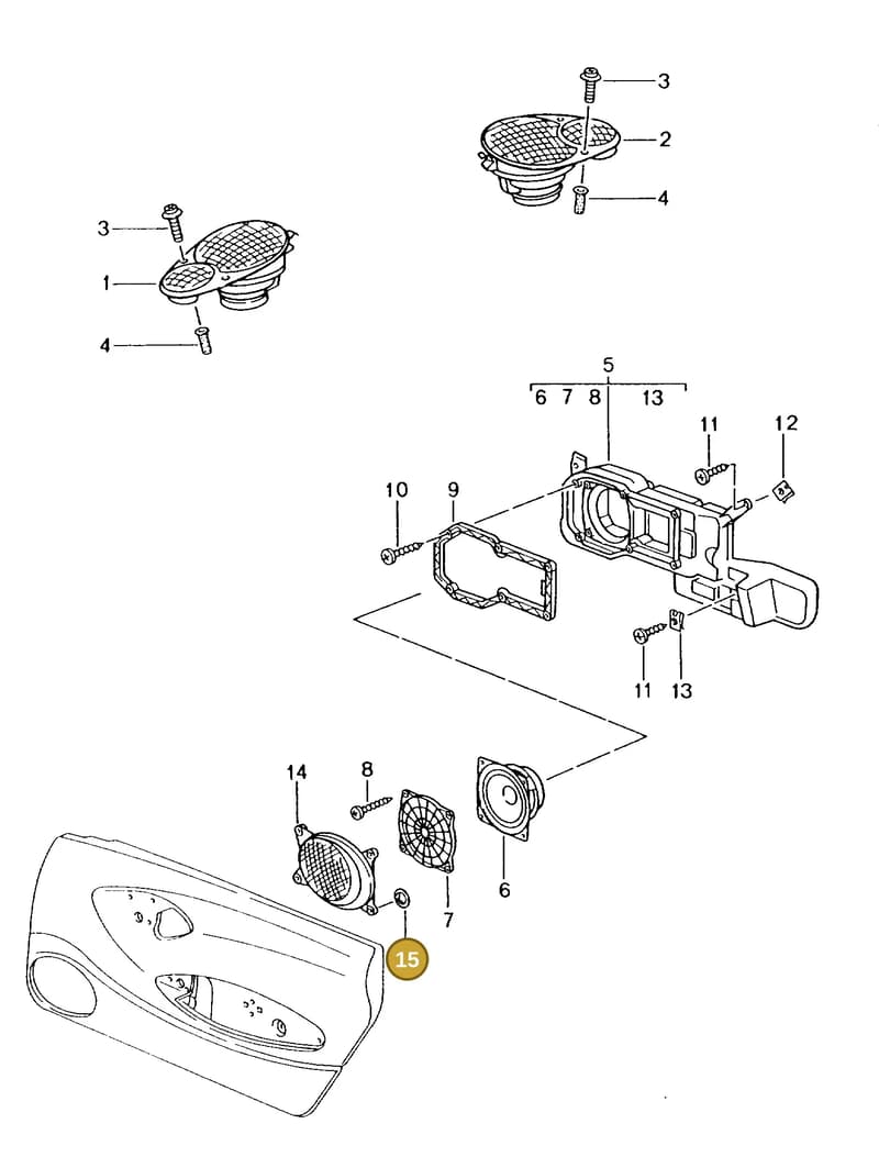 99959194603 — Porsche Turbo (2000-2005) diagram p23911005, position 15