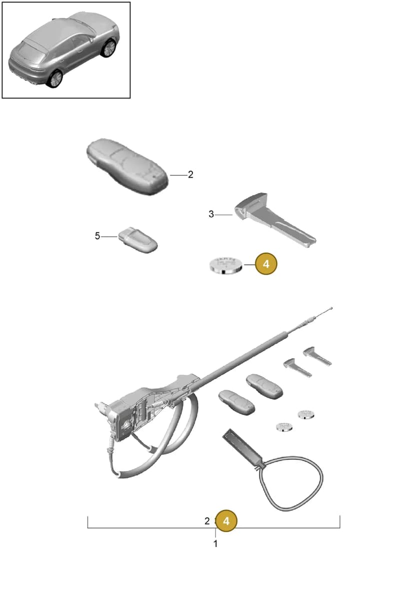 99961110800 — Porsche Macan (2018-2022) diagram p52898000, position 4