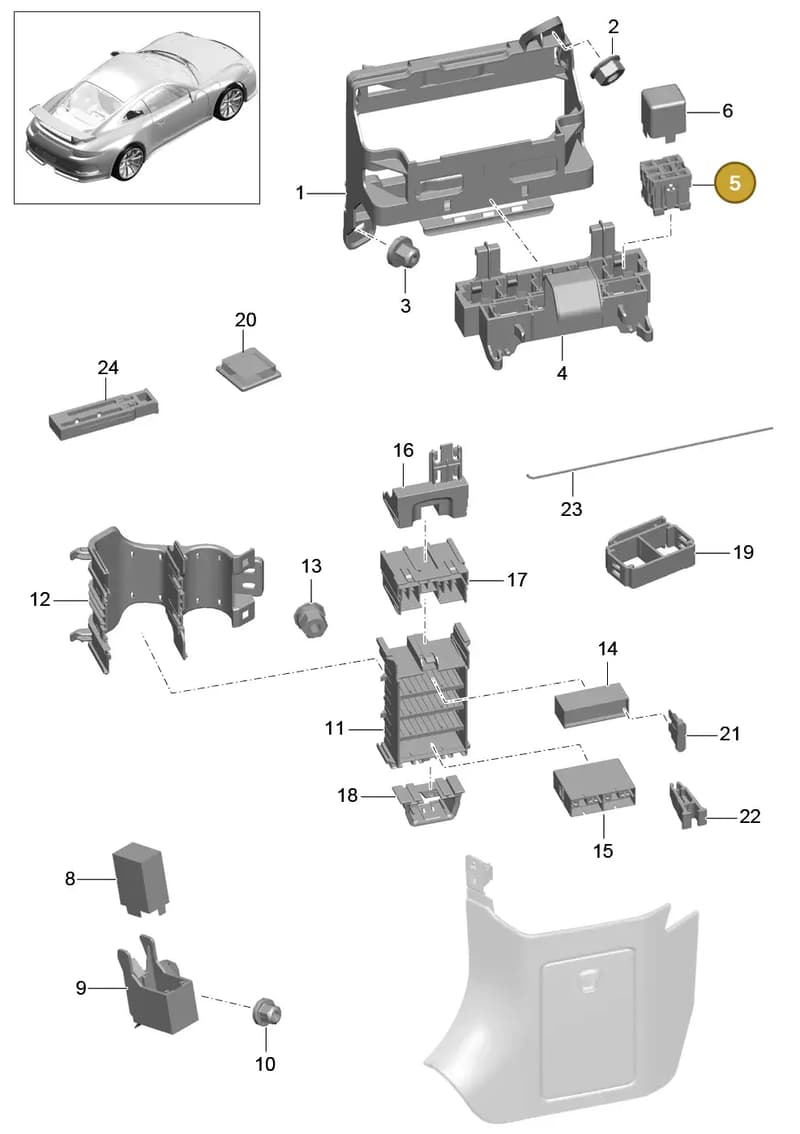 99965053840 — Porsche 911 (2013-2020) diagram p41902000, position 5