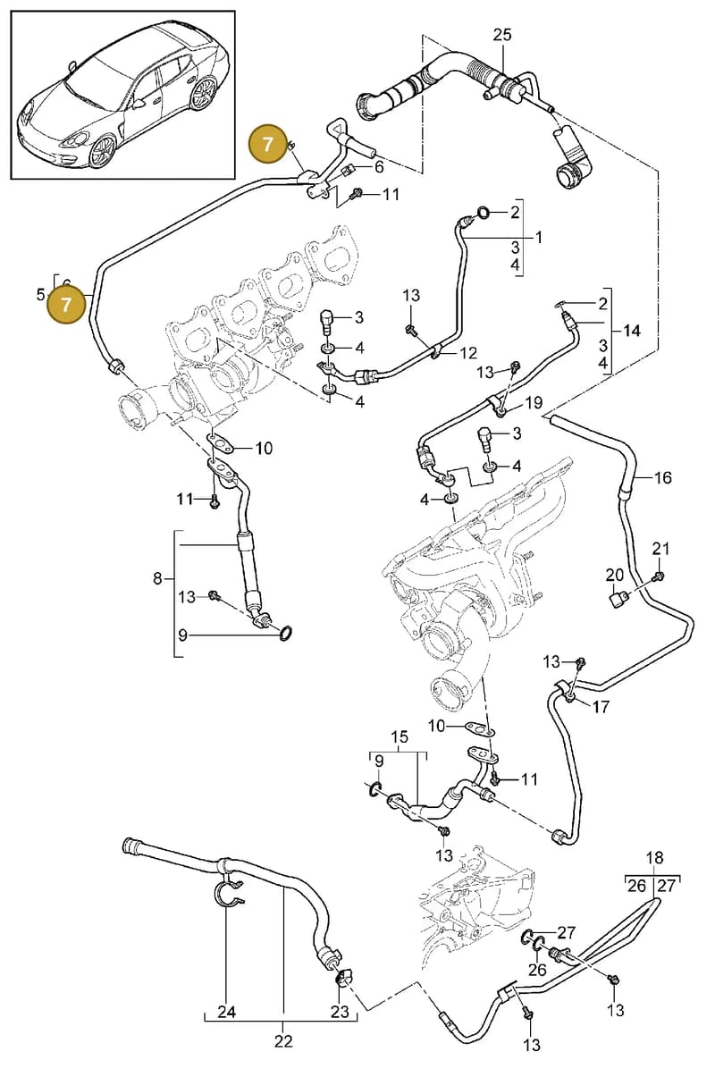 99965139207 — Porsche Panamera (2009-2016) diagram p35202090, position 7
