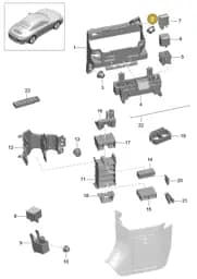 99965631140 Porsche Relay Plate