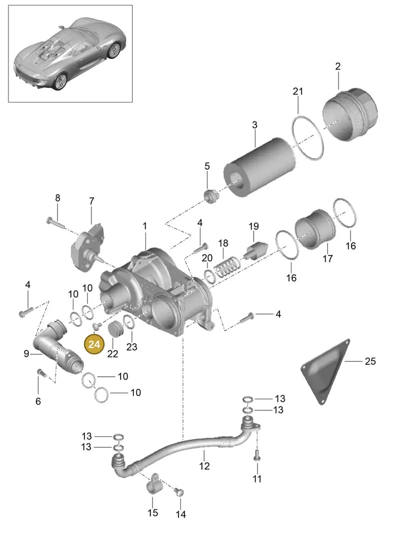 99970219340 — Porsche 918 Spyder (2014-2015) diagram p43104010, position 24