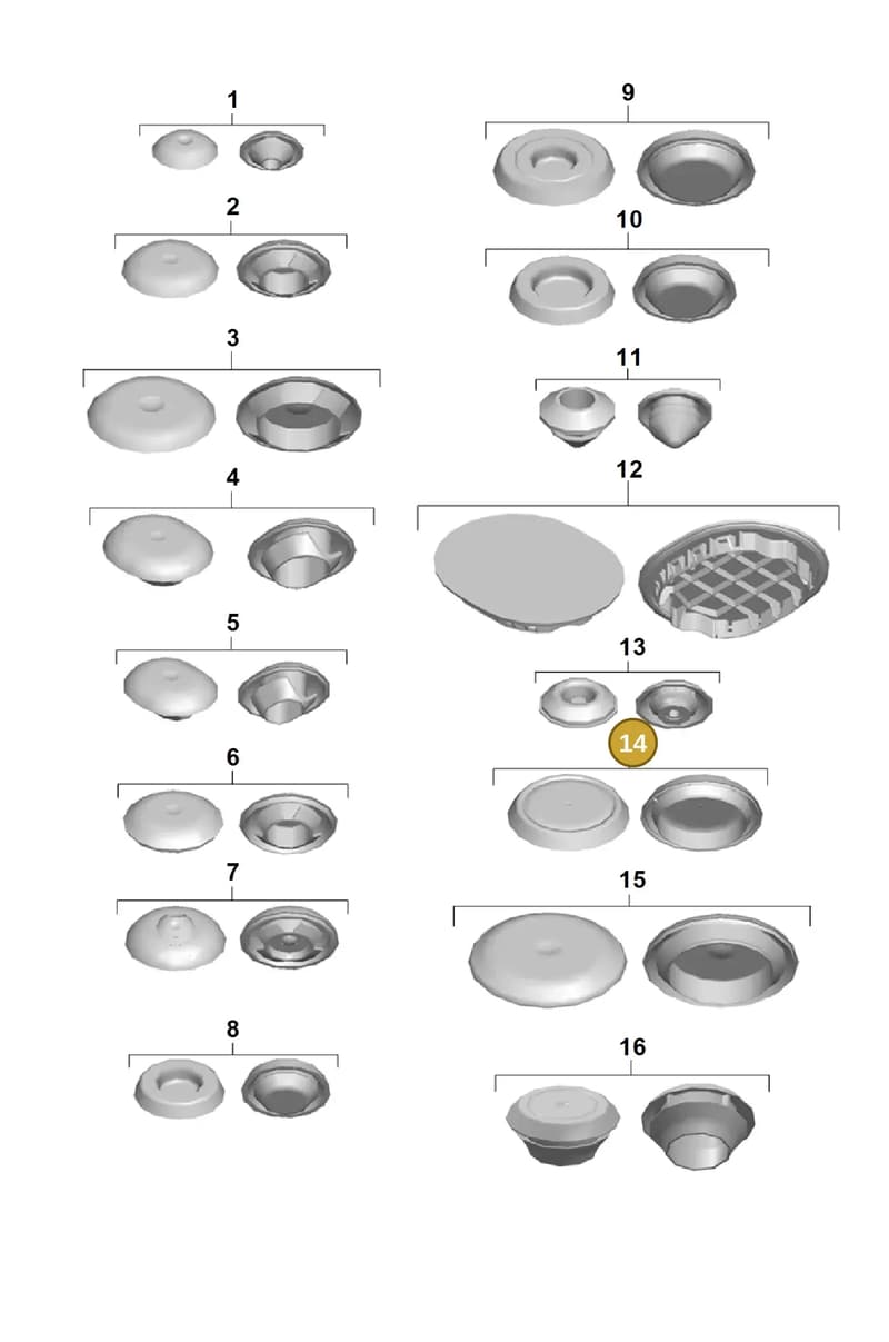 99970302140 — Porsche Boxster Spyder (2019-2020) diagram p54801010, position 14