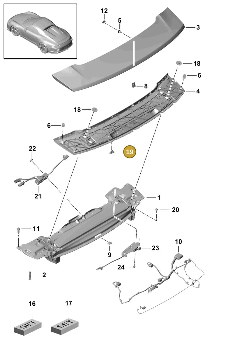 99970327640 — Porsche 911 (2013-2020) diagram p41803030, position 19