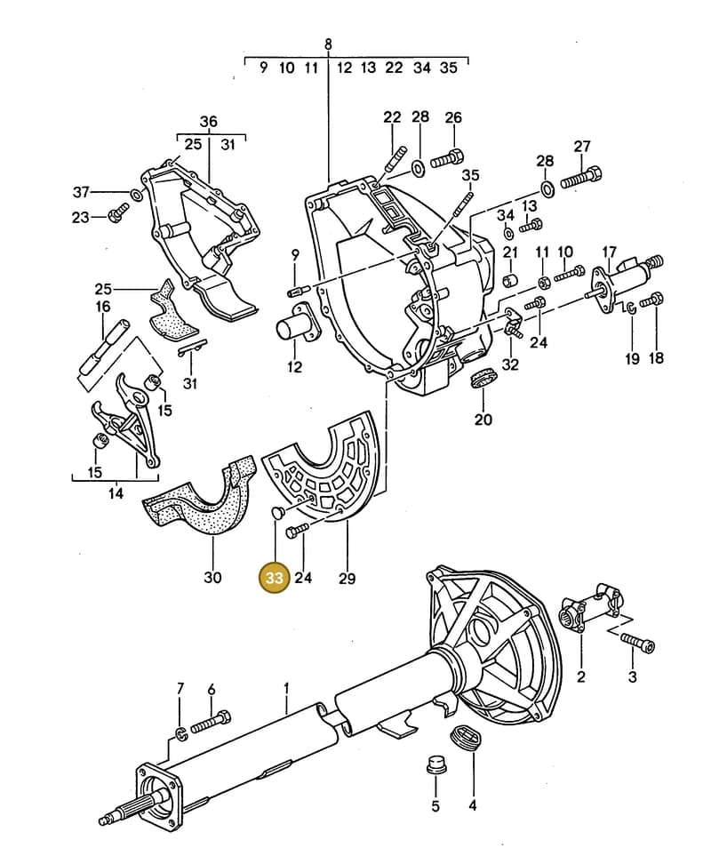 99970338040 — Porsche Coupe (1991-1995) diagram p15301000, position 33