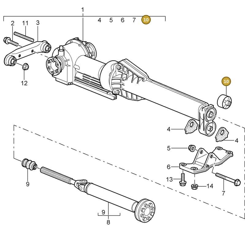 99970745540 — Porsche Turbo (2000-2005) diagram p23305010, position 10