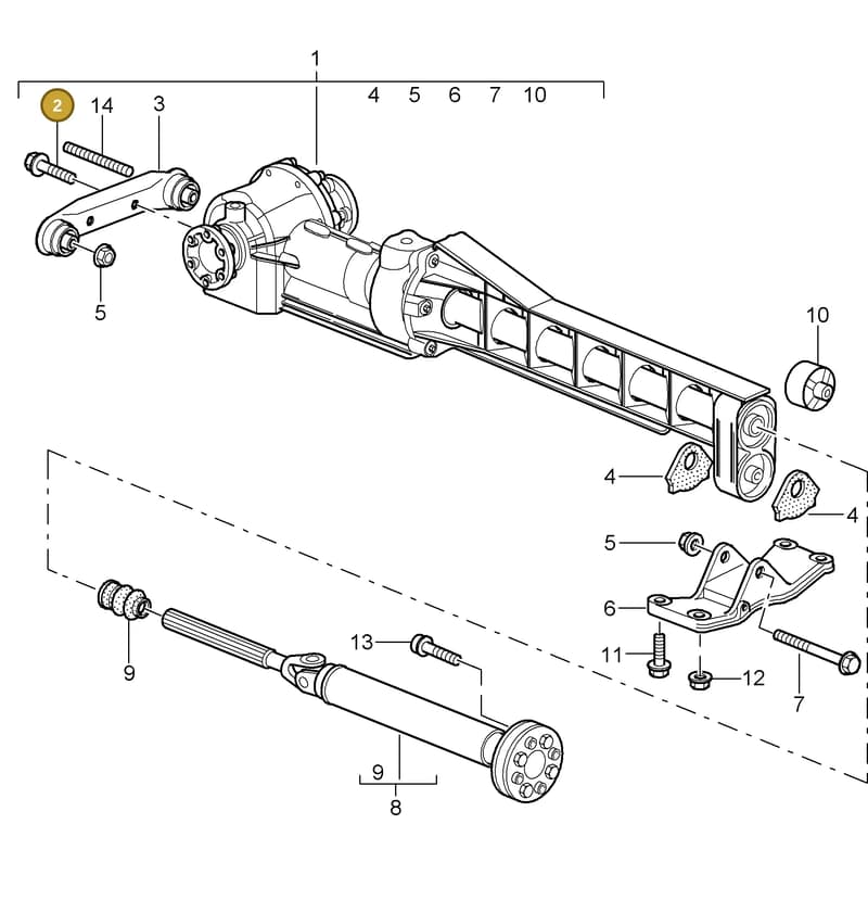 99970745540 — Porsche Turbo (2006-2009) diagram p30305010, position 2