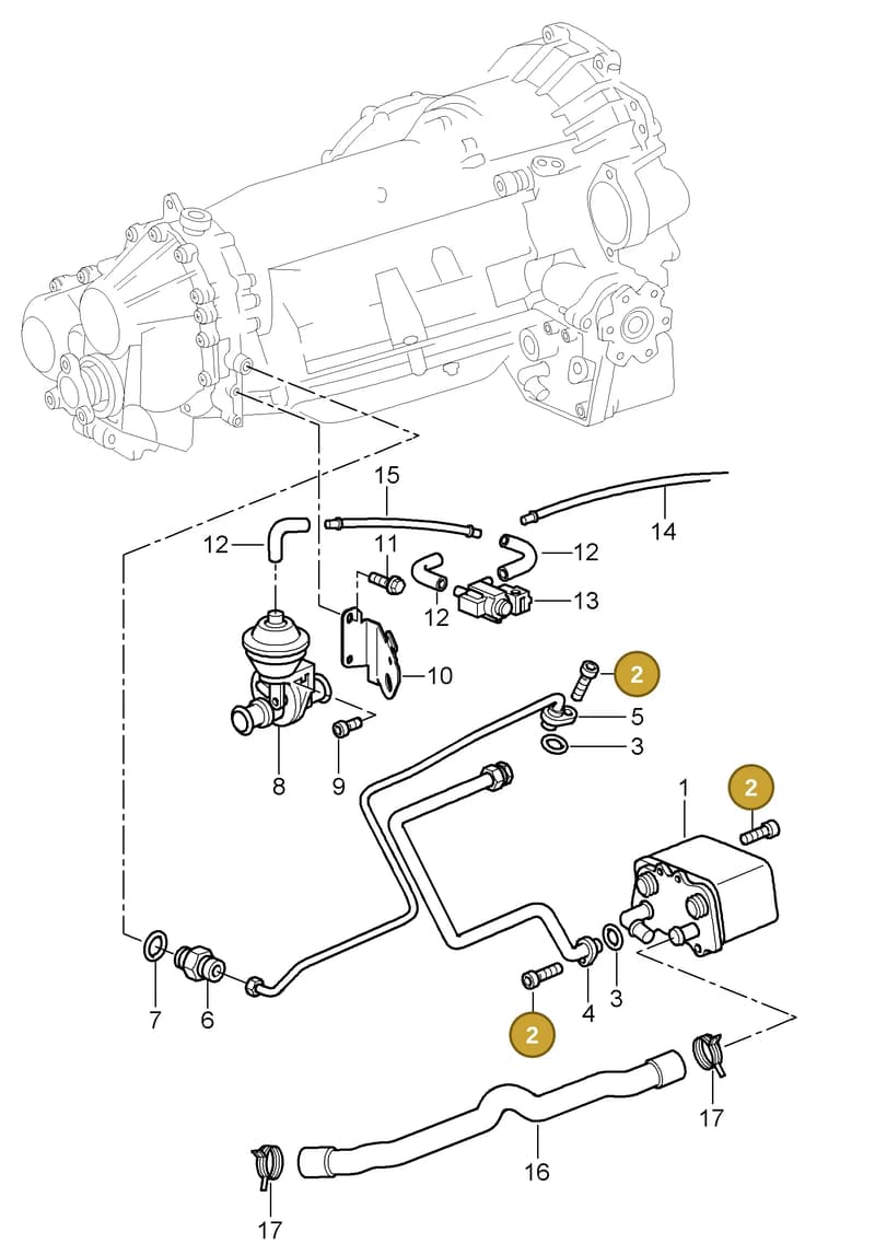 99970745540 — Porsche Turbo (2006-2009) diagram p30360000, position 2