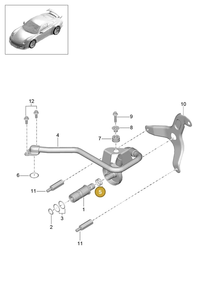 99970769940 — Porsche 911 (2013-2020) diagram p41102020, position 5