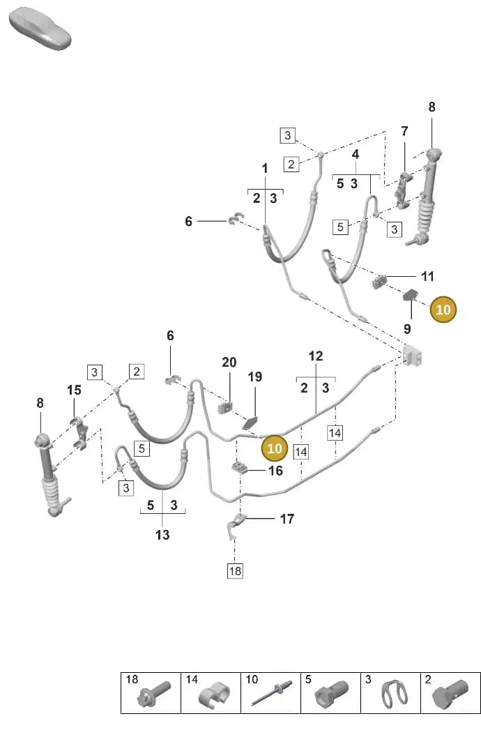 99991150181 — Porsche 911 (2024-2025) diagram p53402120, position 10