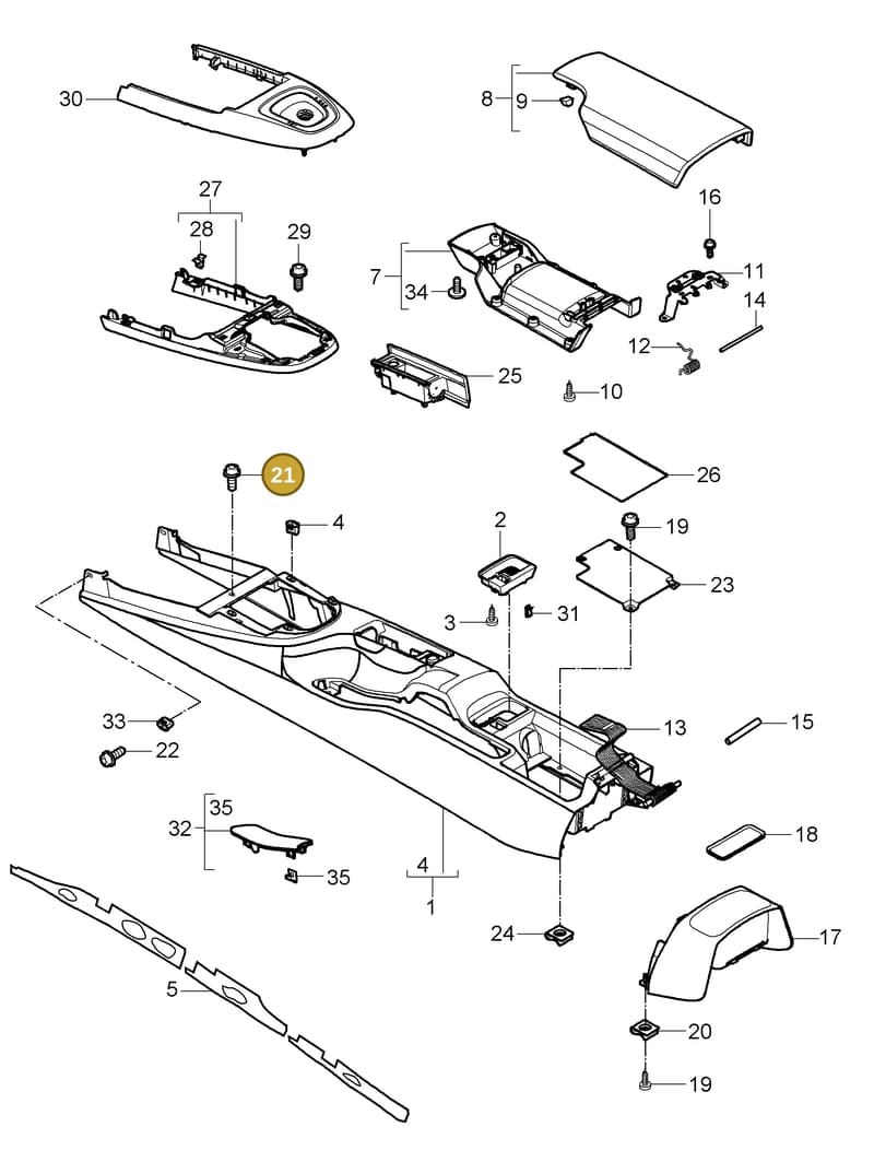 99991912109 — Porsche 911 Carrera (2008-2012) diagram p32809020, position 21