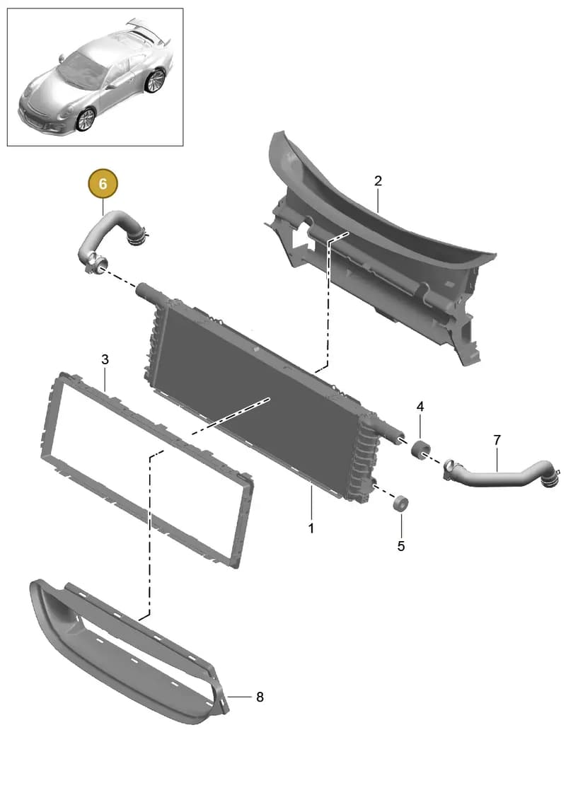 99991916401 — Porsche 911 (2013-2020) diagram p41105020, position 6