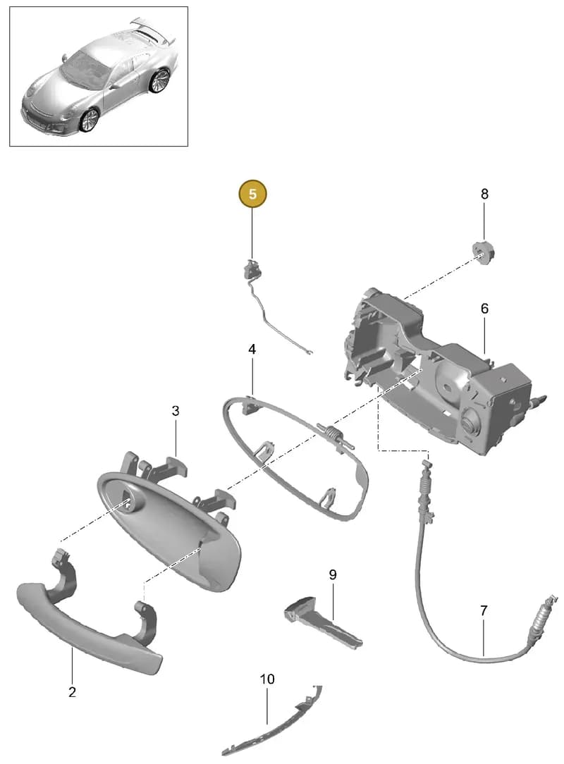 99991931101 — Porsche 911 (2013-2020) diagram p41804020, position 5