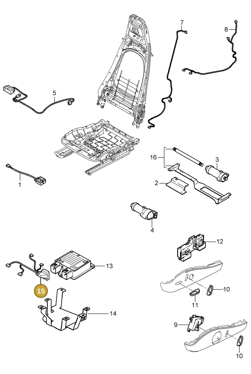 99992413640 — Porsche Turbo (2006-2009) diagram p30817060, position 15